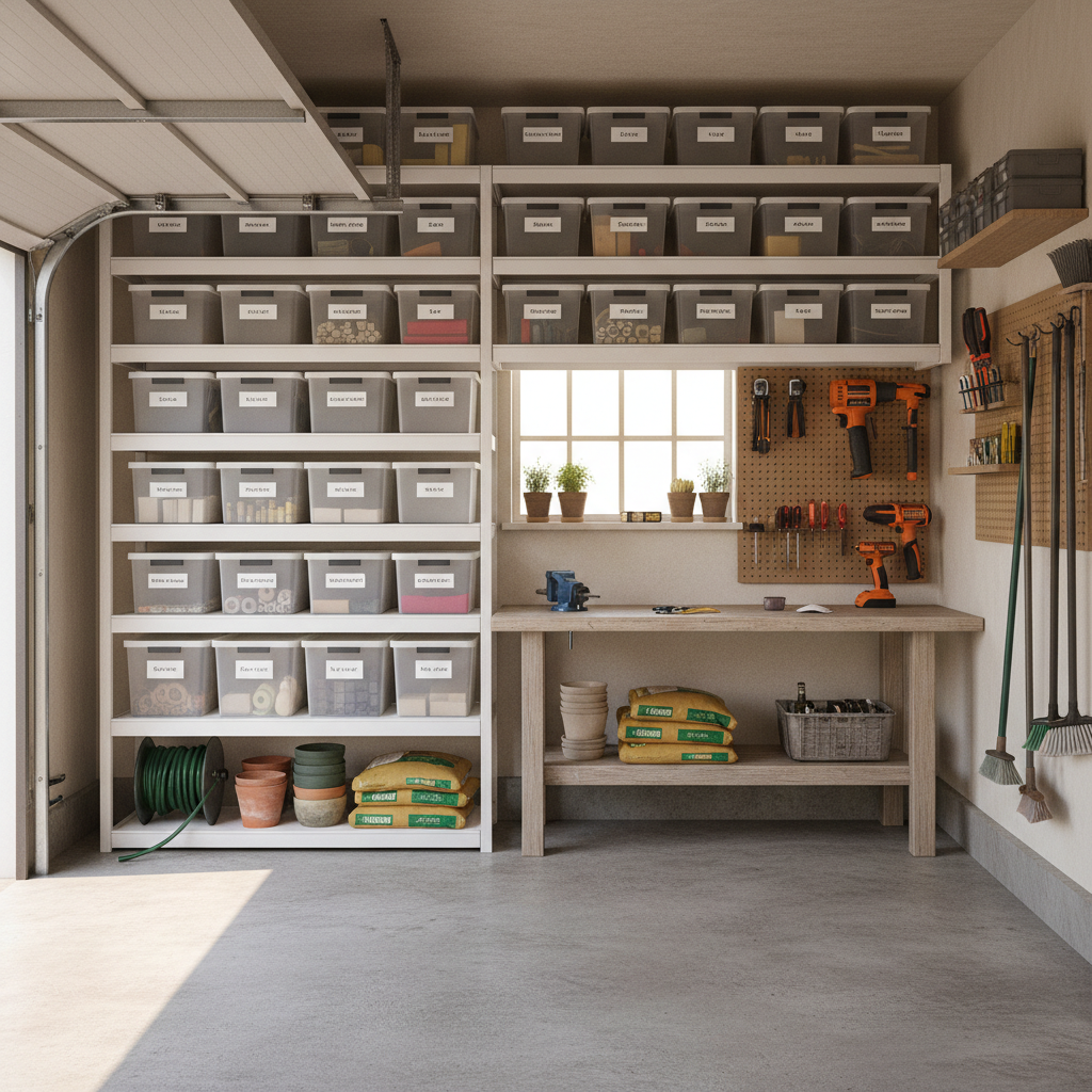 From Cluttered Chaos to Organized Workshop: A Step-by-Step 5-Tier Plastic Shelving Guide for Small Garage Storage