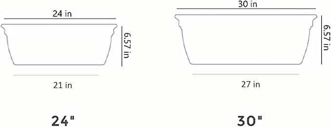 The HC Companies 30" Eclipse Plastic Window Box 7.76"x29.98"x6.57" in Clay Color - Image 7