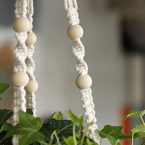 32inch Macrame Plant Holder, Indoor Hanging Planters - Image 5
