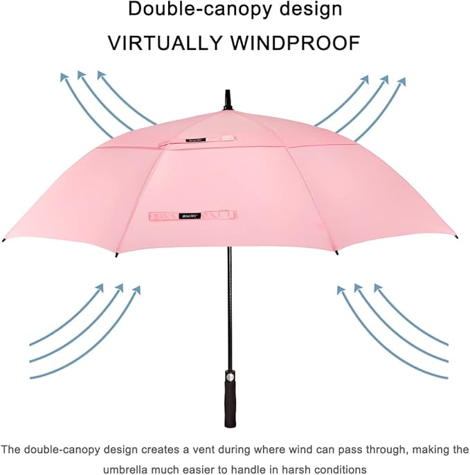G4Free 47/54/62/68/72 Inch Automatic Open Golf Umbrella Oversize Extra Large - Image 3