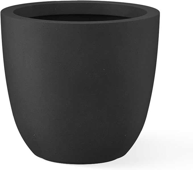 Kante 14 Inch Dia Round Concrete Planter, Indoor Outdoor Large Plant Pot by Kante