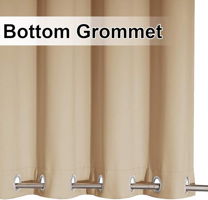 NICETOWN Outdoor Curtain for Patio Waterproof, Rustproof Grommet Top and Bottom - Image 5