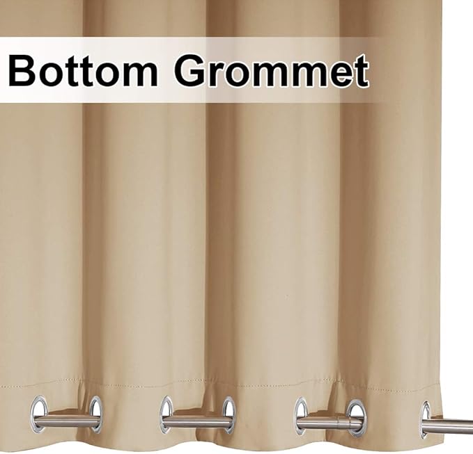 NICETOWN 2 Panels Outdoor Curtains Extra Wide Waterproof & Windproof, Rustproof - Image 6