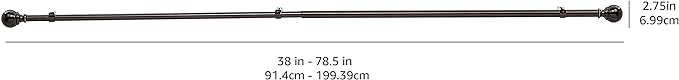 Amazon Basics Adjustable Curtain Rod - Image 6