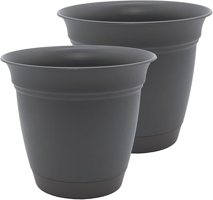 The HC Companies 10 Inch Eclipse Round Planter Pots by TheHCCompanies