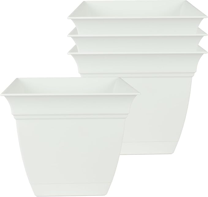 The HC Companies 6 Inch Eclipse Square Planter Pots by TheHCCompanies