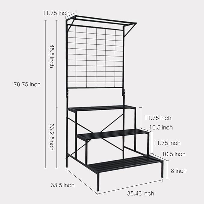 Zhongma 3 Tier Large Heavy Duty Plant Stand - Image 4