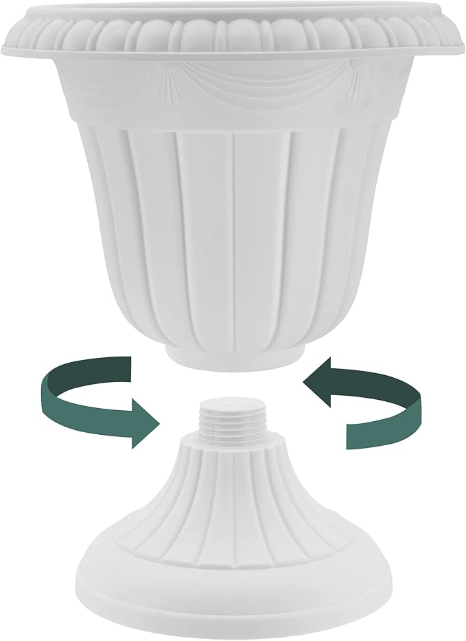 Arcadia Garden Products PL20SL Classic Traditional Plastic Urn Planter - Image 5