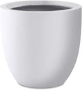 Kante 13.4" Dia Round Concrete Planter, Large Outdoor Modern Indoor Decorative by Kante