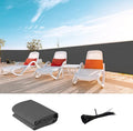 LOVE STORY Custom Size 3.3'x10' Dark Grey Balcony Privacy Screen, UV Block by LOVESTORY