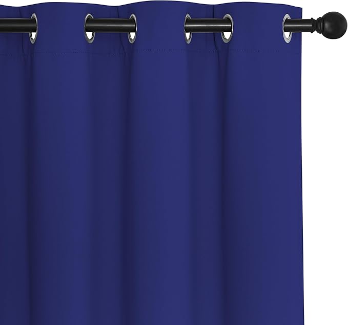 NICETOWN Navy Blackout Curtain for Boys Room, Grommet Privacy Window Treatment - Image 7