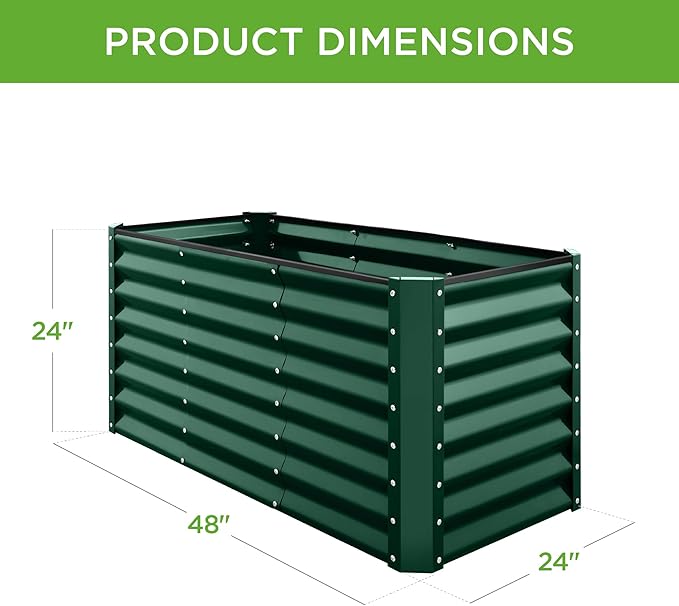 Best Choice Products 4x2x2ft Outdoor Metal Raised Garden Bed, Deep Root Planter - Image 7