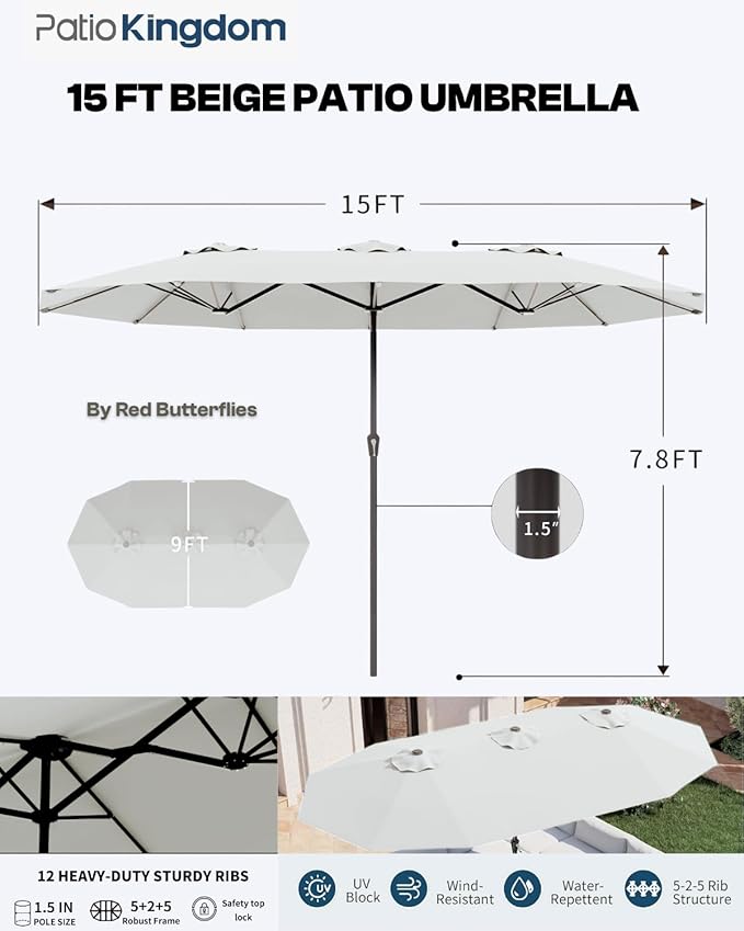 9-Piece Grey Outdoor Dining Set - Image 5