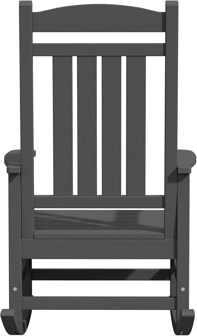 KINGYES Outdoor Rocking Chairs, HDPE All-Weather Patio Rocking Chairs High Back - Image 11