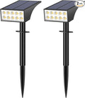 Solar Spot Lights Outdoor Waterproof IP65, Bright LEDs Solar Landscape Lighting by WENATY