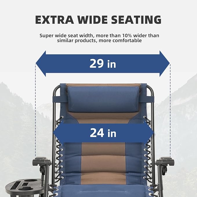 Zero Gravity Chair Oversized Padded Recliner - Image 4