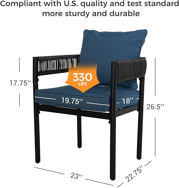 Grand patio 5-Piece Outdoor Dining Set - Image 5