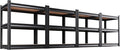 Set of 4 Garage Shelving, 3 Tier Garage Storage Shelves, Adjustable Heavy Duty by Unknown