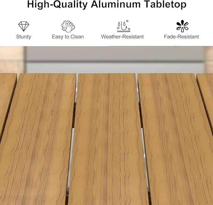 PURPLE LEAF 5 Pieces Outdoor Dining Set - Image 5