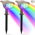 Solar Spotlights for Outside 2 Pack, Auto On/Off Landscape Spotlights, USB & by Unknown