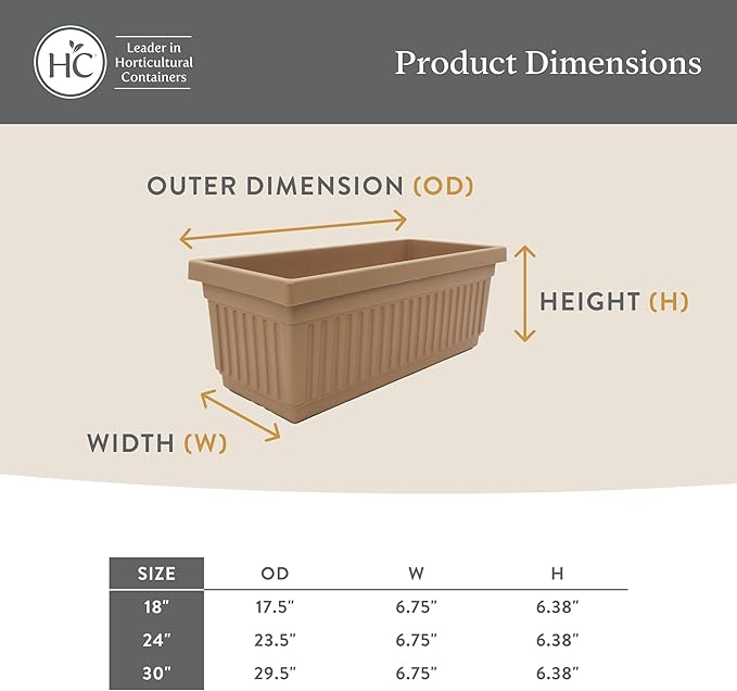 The HC Companies Venetian Window Planter Box w/Drain Plug - Image 5