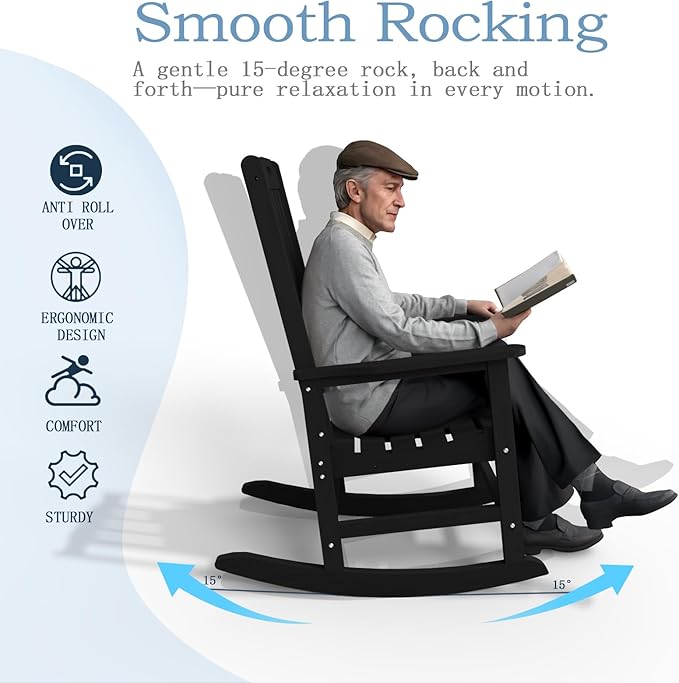 Oversized Rocking Chair, Outdoor Rocking Chair - Image 10