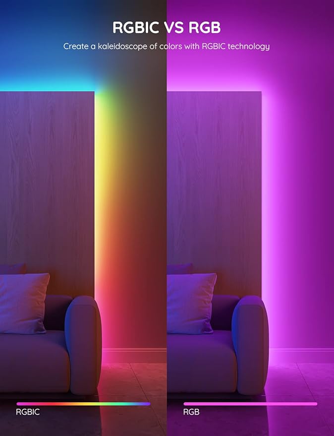 Govee RGBIC LED Strip Lights, 65.6ft Smart LED Lights - Image 3
