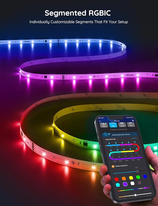 Govee 100ft RGBIC LED Strip Lights, Smart LED Lights - Image 8