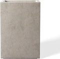 Kante 12.6" H Tall Rectangular Concrete Planters, Outdoor Indoor Lightweight by Kante