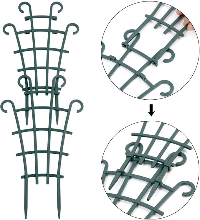 12 Pack Trellis for Potted Plants, Garden Trellis for Climbing Plants Plastic - Image 4