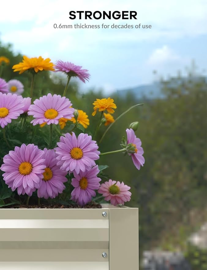 Garvee 2PCS 6x3x2ft Galvanized Raised Garden Bed Outdoor, Rust-Resistant Raised - Image 4