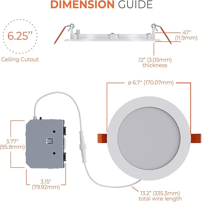 HALO HLB 6 inch LED Recessed Lighting Canless Dimmable Wet Location Selectable - Image 8
