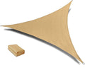 SUNLAX Sun Shade Sail 13' x 13' x 13' Sand Triangle Canopy Sail Shade Cover UV by SUNLAX