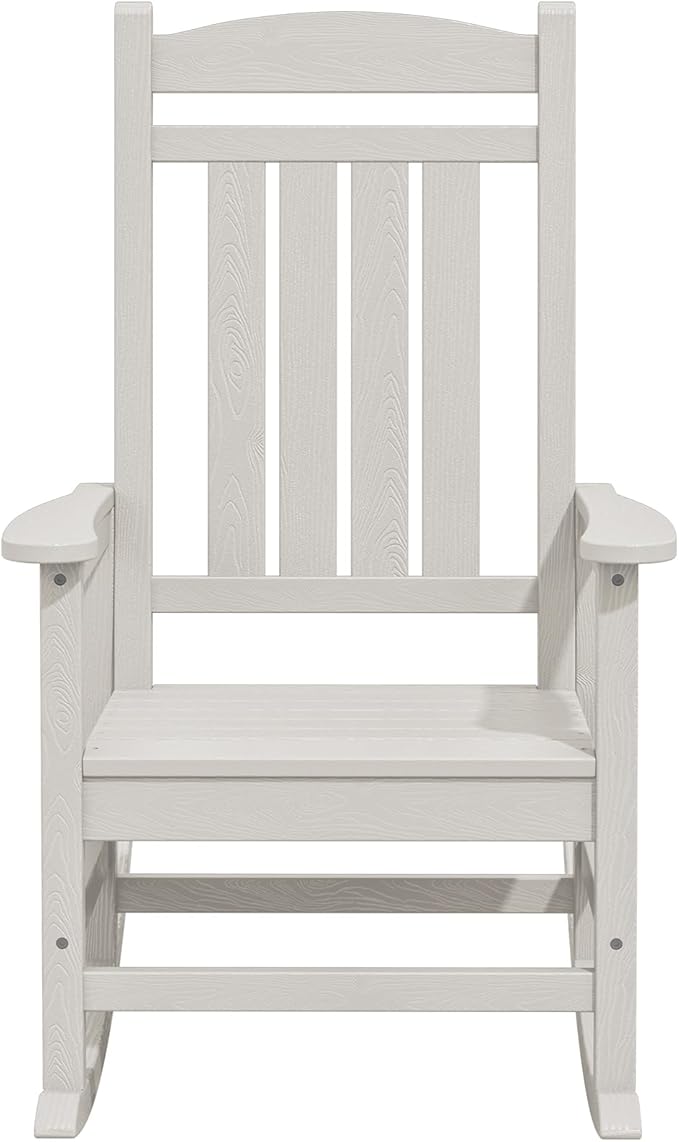 KINGYES HDPE Rocking Chairs Outdoor, Patio Rocking Chairs - Image 9