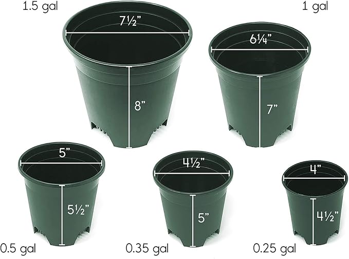 Wholesale Bulk Nursery Pot 4 Inch Green Plastic Planters 30-Pack 0.25 Gallon - Image 4