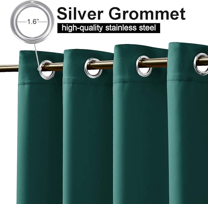 NICETOWN Outdoor Patio Curtain Extra Long Drape 108" L Waterproof/Windproof - Image 2