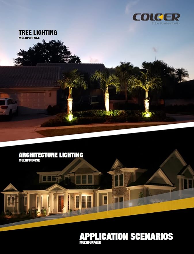 COLOER Mini Size Die-cast Brass Landscape SpotLights Outdoor, 12Volt AC/DC Low - Image 7