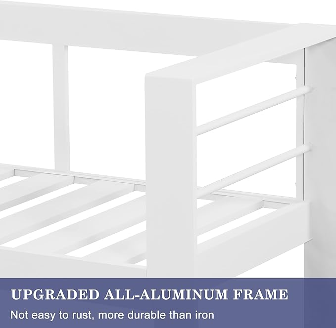 Wisteria Lane Patio Furniture Aluminum Loveseat, All-Weather Outdoor 2 Seats - Image 5