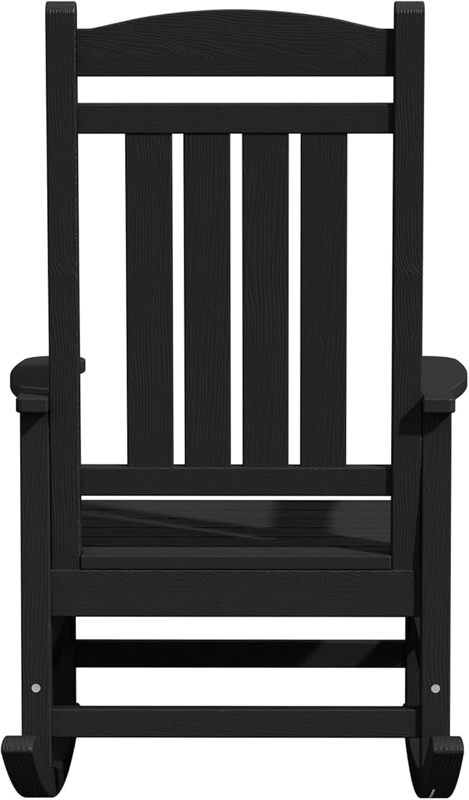KINGYES Outdoor Rocking Chair Set of 2, High Density Polyethylene Patio Rocking - Image 11