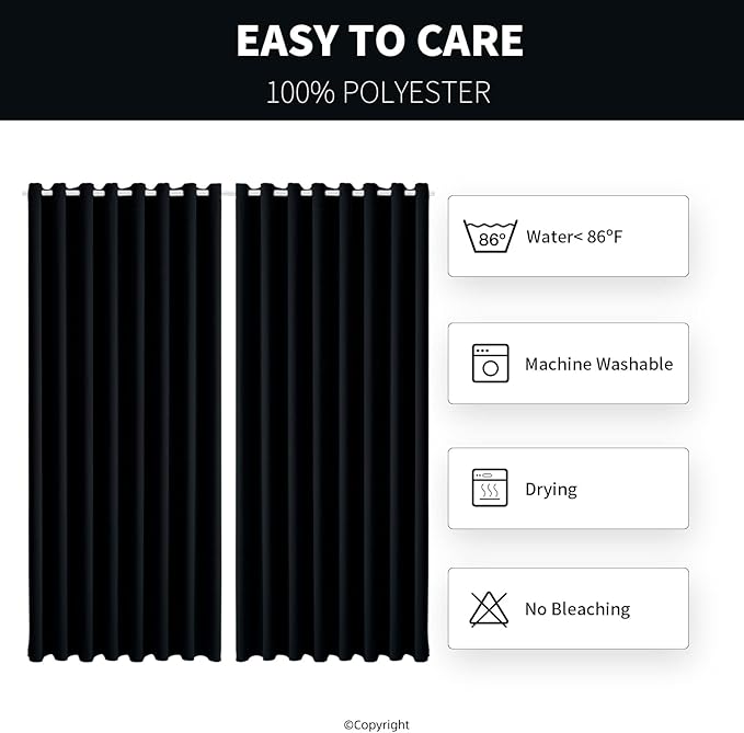 Outdoor Patio Curtain Waterproof Darkening Thermal Insulated Indoor Curtains - Image 6