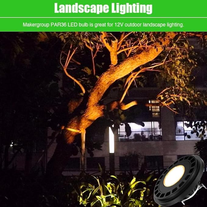 PAR36 Landscape LED Light Bulb 7W 12V Low Voltage Waterproof Spotlight - Image 3