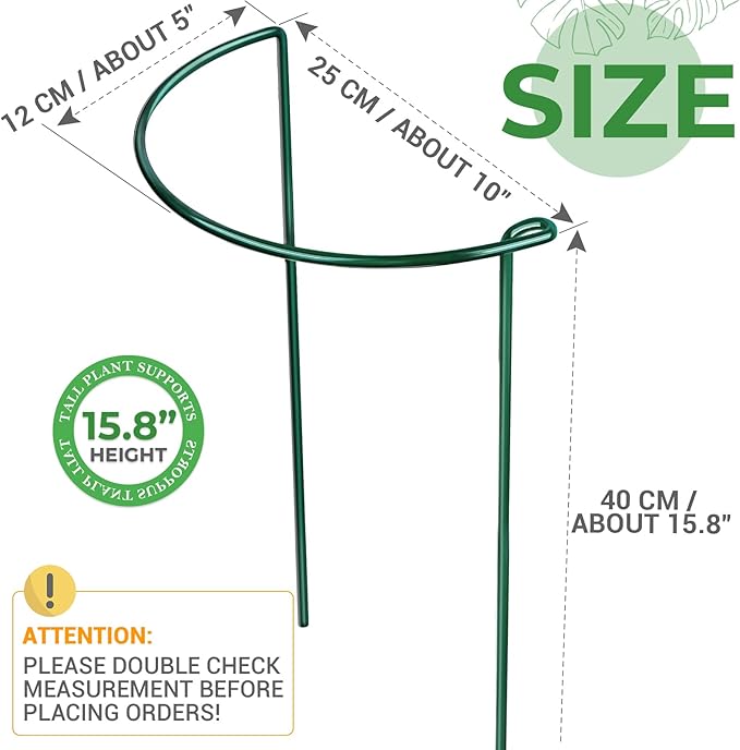 LEOBRO Plant Support Stakes, Plant Support, Peony Cages and Supports, Garden - Image 2