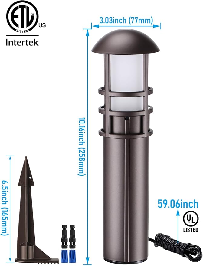 LEONLITE LED Low Voltage Landscape Pathway Lights, 3W 12V AC/DC Path Lighting - Image 7