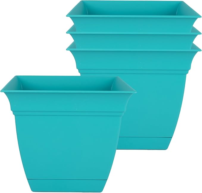 The HC Companies 6 Inch Eclipse Square Planter Pots by TheHCCompanies