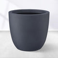 Kante 14 Inch Dia Round Concrete Planter, Indoor Outdoor Large Plant Pot by Kante