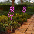 Flamingo Solar Garden Stake Lights, Outdoor Solar Pathway Light by Vinsption
