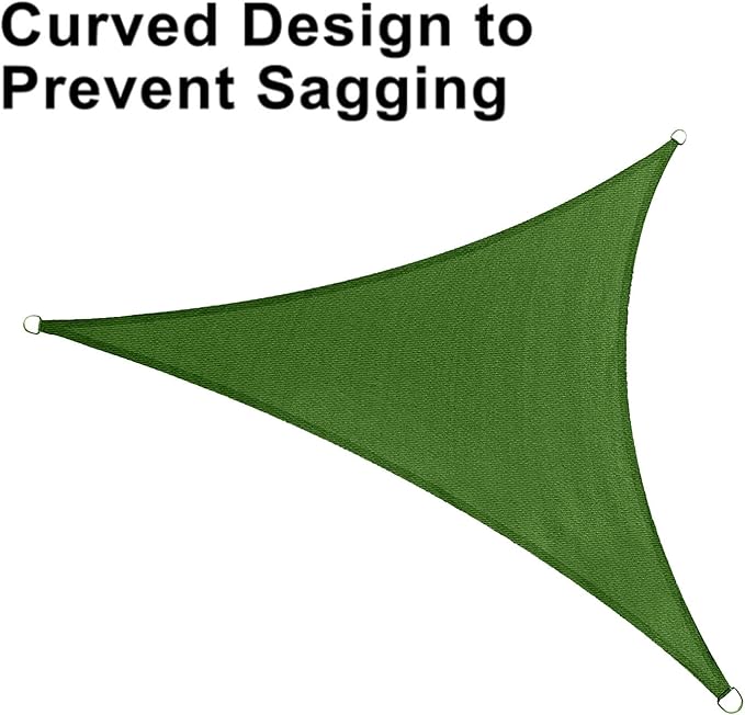 LOVE STORY Custom Size 6'x6'x8.5' Piquant Green Sun Shade Sail Right Triangle - Image 6