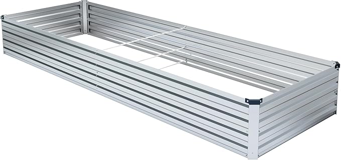 2 Pack 6x3x1FT Galvanized Raised Garden Bed Kit, Outdoor Metal Planter Box - Image 5