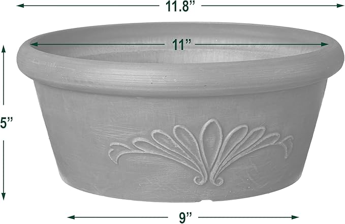 Arcadia Garden Products PSW TA30TP Plastic/Stone/Wood Composite Bulb Pan – No - Image 5