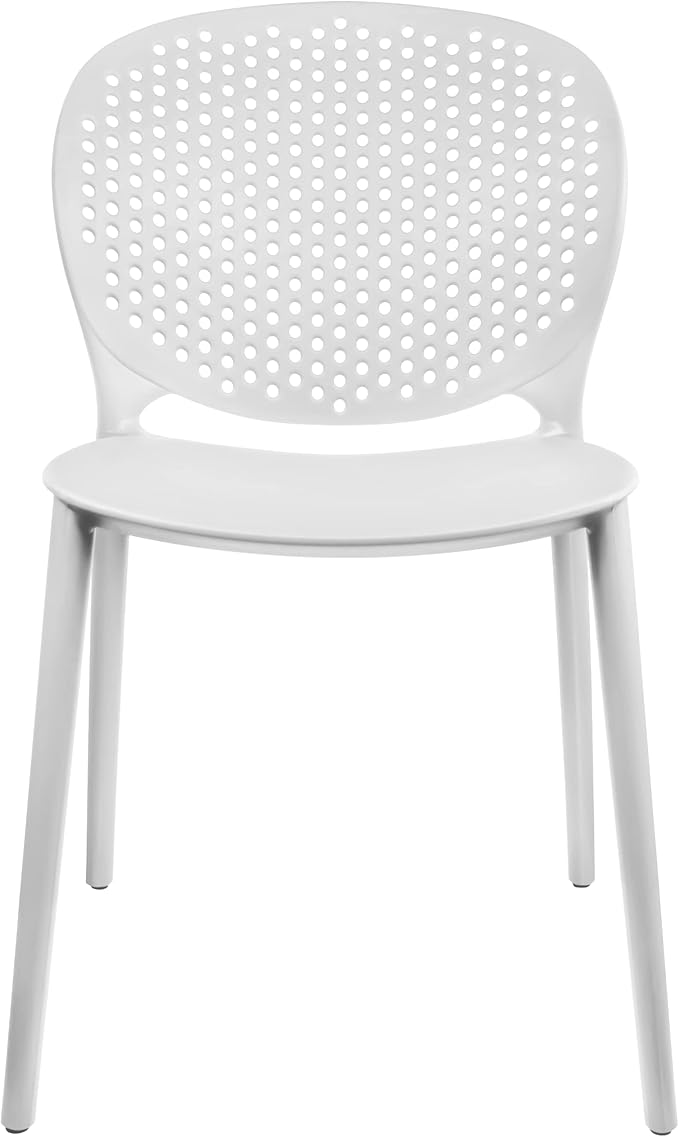 2xhome Set of 2 Patio Dining Chairs | Modern Stackable Outdoor Pool Side Chair - Image 7